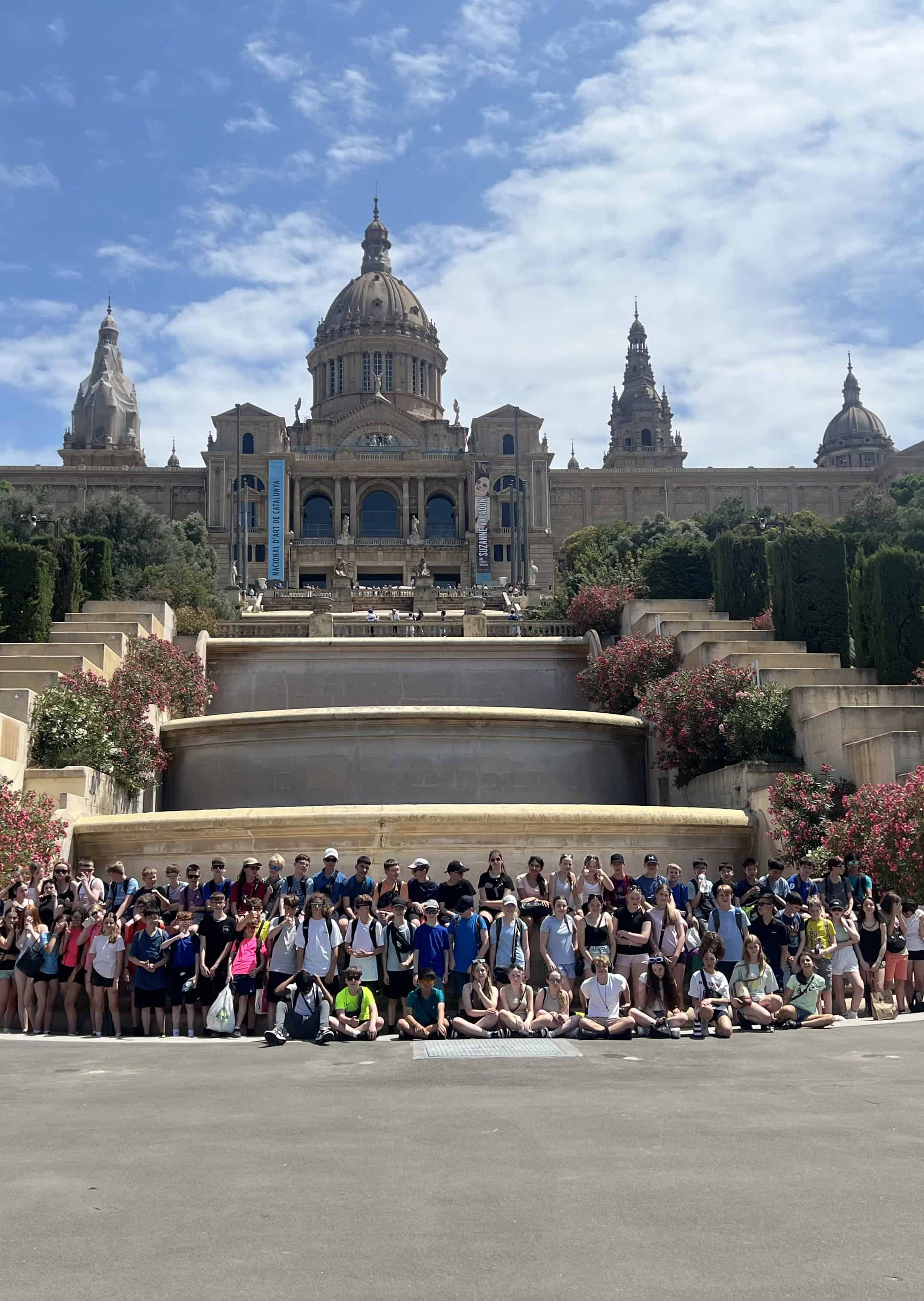 Cheadle Hulme High School students in Spain on a trip in 2024.